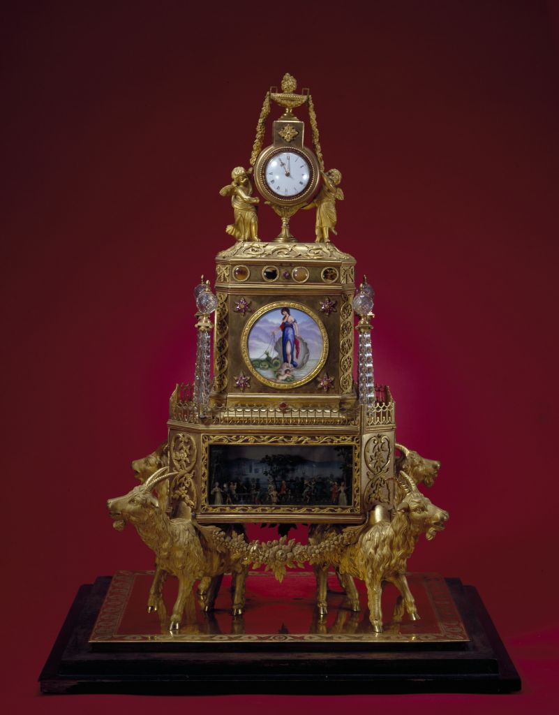 图片[1]-Copper gilded four sheep watch-China Archive